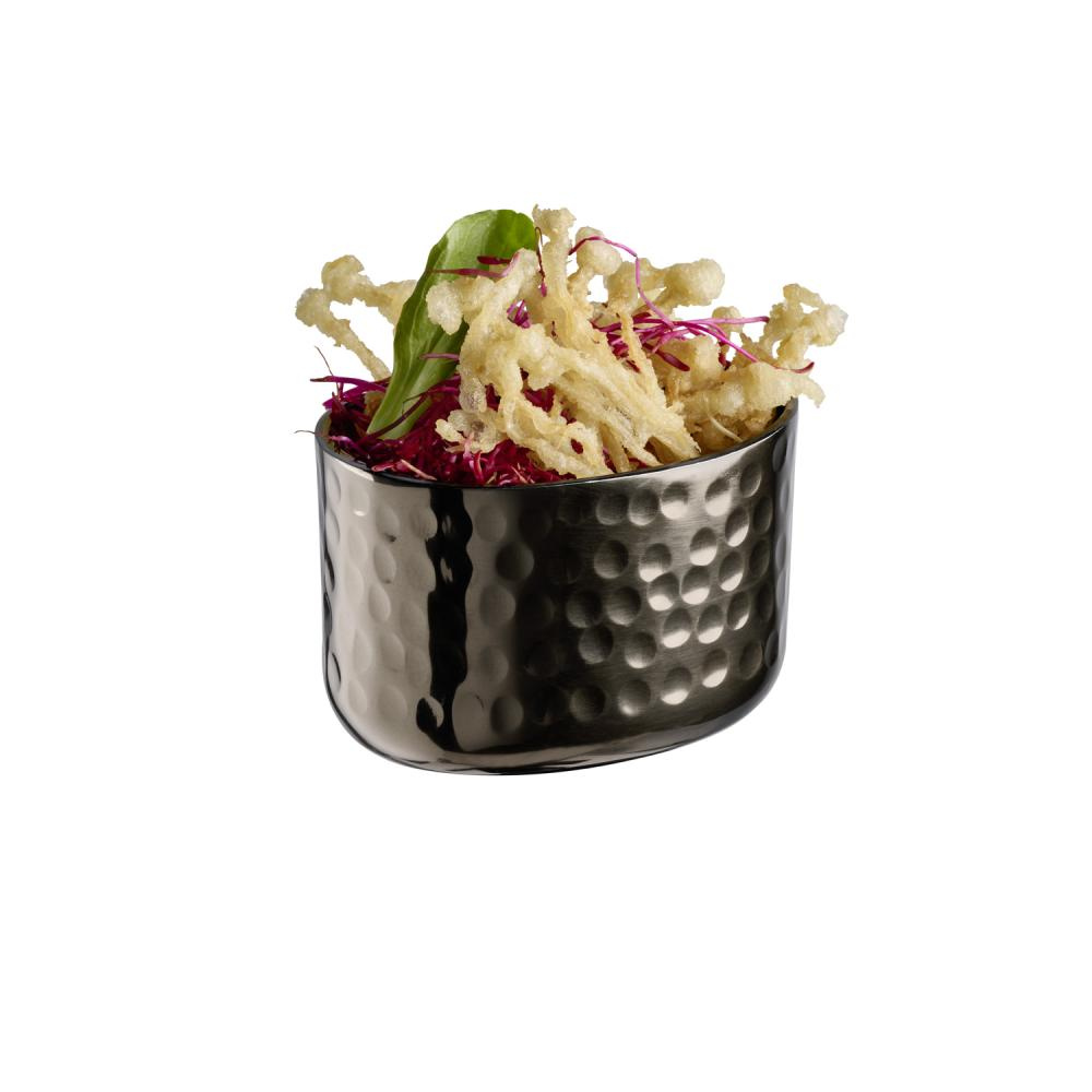 Bol CRAFT en aluminium, 8,5x6,5x5,5 cm, 150 ml, couleur noire | APS 40689