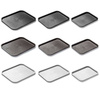 Plateau fast food gris, polypropylène, 40x30 cm, rectangulaire | FORGAST FG12525