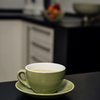 Soucoupe SNUG, porcelaine, vert, 14,5x2,5 cm | APS 16013