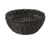 Panier à pain en polypropylène, rond, noir, 20x20x8 cm | APS 50607