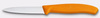 Couteau à légumes et fruits Swiss Classic, lame dentelée, 8 cm, orange | VICTORINOX 6.7636.L119