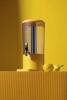 Distributeur de jus, UNIQ, conçu par Robert Bronwasser, 8L, jaune, 318x216x(H)532mm | HENDI 425039