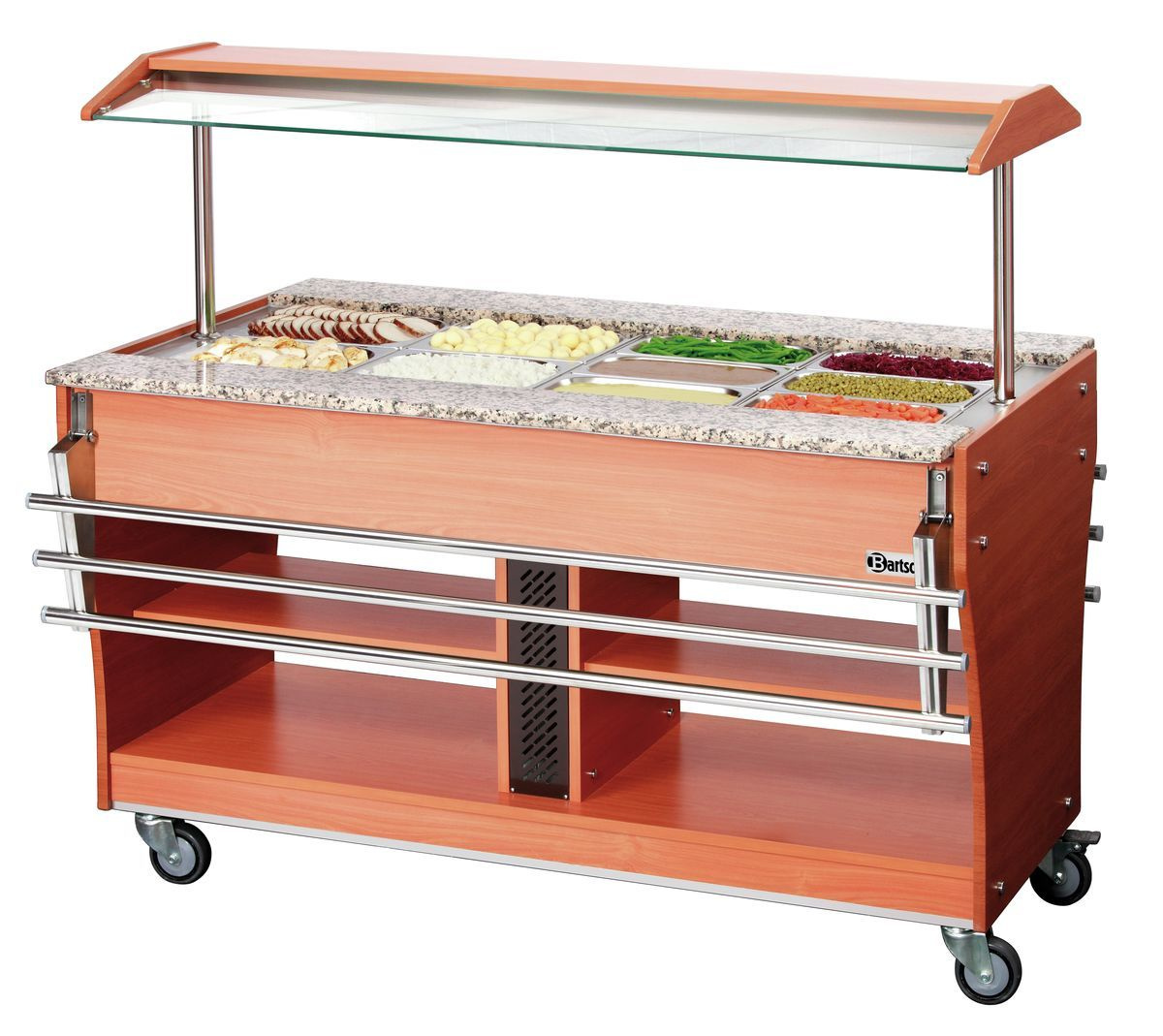 Étagère pour plateaux pour chariots de buffet 4x 1/1 GN, 1 pc. | BARTSCHER 125503