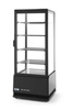 Vitrine réfrigérée 98 l, noire, LED, 2-6°C | HENDI 233269