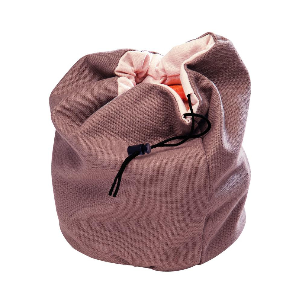 Sac à pain avec doublure thermique, beige clair, marron, 19x23 cm | APS 30390