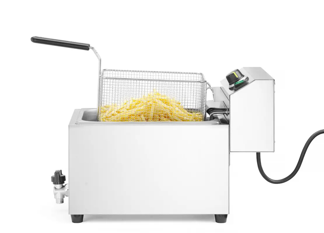 Friteuse XL avec robinet de vidange HENDI GOLIATH, 10L, 300x585x(H)392mm | HENDI 209431