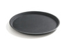 Plateau de service antidérapant noir ø 50 cm | HENDI 508787
