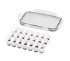 Moule à glaçons en silicone avec couvercle, lot de 2 pièces | APS 36103