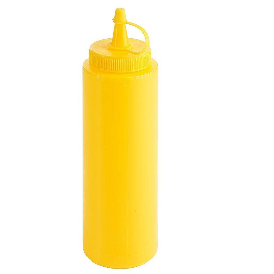 Distributeur de sauces jaune, 0,25 l, 19 cm | CONTACTO 1460/253
