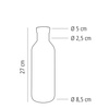 Carafe en verre avec bouchon LINES, 1 l | APS 10735
