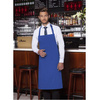 Tablier de cuisine Basic 75 x 90 cm avec boucle bleu | KARLOWSKY BLS 4-6-pièces