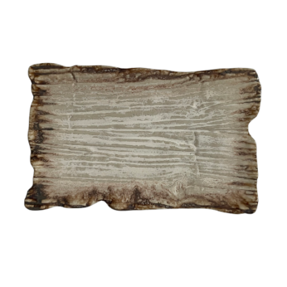 Assiette plate rectangulaire Moku dolomite 30 x 18 cm | KERA CERAMIKA 16.2/C.DOL