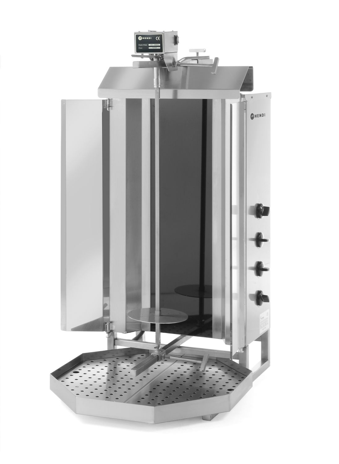 Kebab électrique Profi Line, 4 zones de chauffe, charge 40-60 kg, 7,2 kW | HENDI 226018