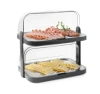 Vitrine réfrigérée roll-top, double, HENDI, gris foncé, 44x32x(H)44cm | HENDI 871881
