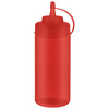 Distributeur pour sauces froides avec bouchon, rouge, transparent, lot de 6 pièces, 490 ml | APS 93255