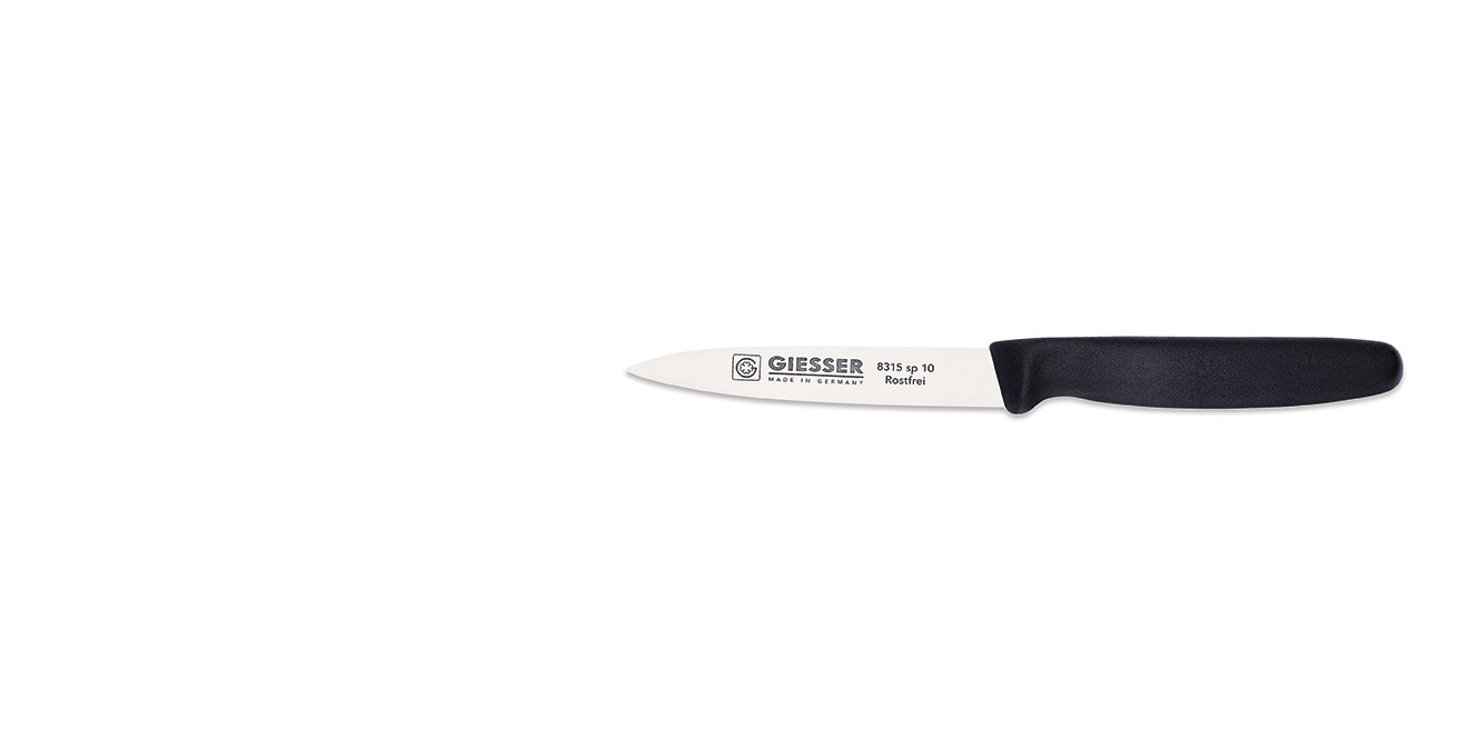 Couteau d’office - 10 cm, noir | GIESSER MESSER 8315 sp 10