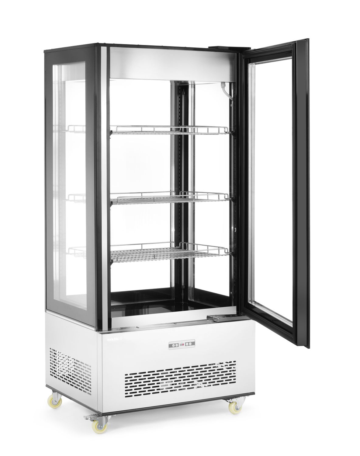 Vitrine réfrigérée 550 l, LED, refroidissement dynamique, 2-6°C | HENDI 233283