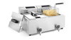 Friteuse électrique avec panneau numérique, robinet de vidange, 2x8 l, 2x3,5 kW | HENDI 207376