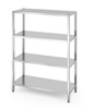 Étagère de stockage en acier inoxydable à visser 4 étagères 120x50 cm | HENDI 812549
