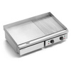 Plaque grill électrique lisse-rainurée, 72,8 x 40 cm, 4,4 kW | FORGAST FG09104