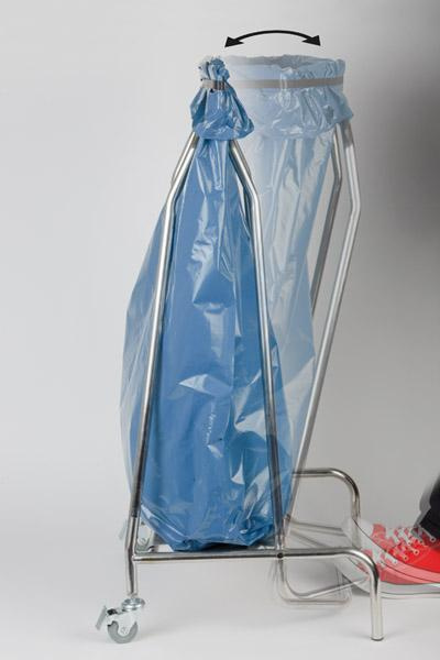 Support pour sac poubelle « QUICKSTEP » 120 l | APS 580