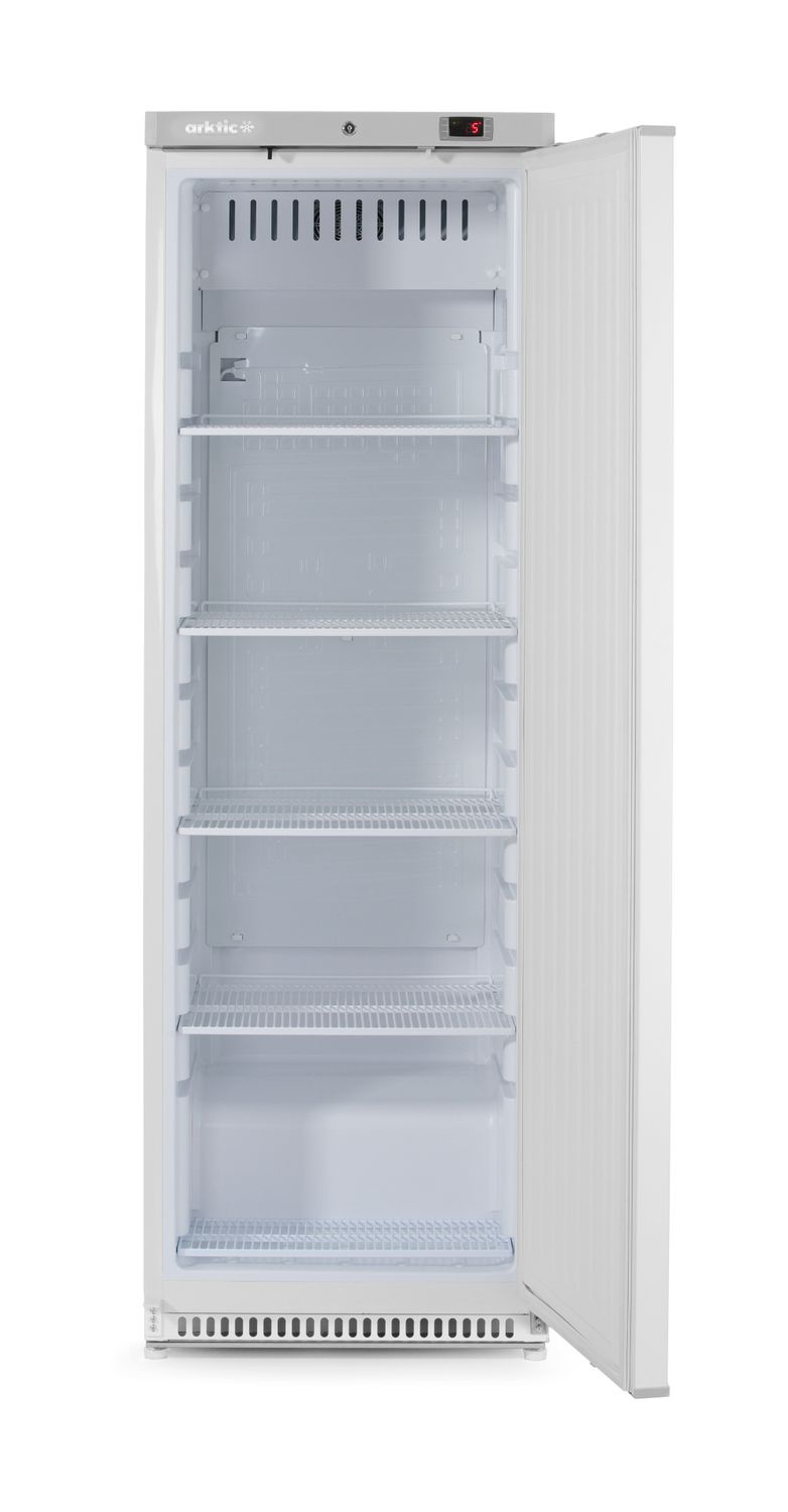Armoire réfrigérée laquée Budget Line 400 l, intérieur en matière synthétique, 1 porte, 0-8°C | HENDI 236024