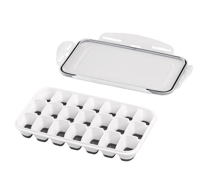 Moule à glaçons en silicone avec couvercle, lot de 2 pièces | APS 36103