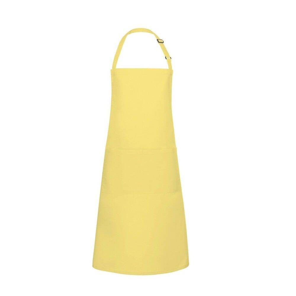 Tablier de cuisine Basic 75 x 90 cm avec poche et boucle jaune soleil | KARLOWSKY BLS 5-86-Stck