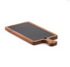 Planche de service FUSIONA avec plateau en ardoise, marron, 41x20x2 cm | APS 811
