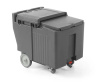 Conteneur isotherme pour le transport de glace, 110 l, polyéthylène, 58,5x80x74,5 cm | HENDI 877883