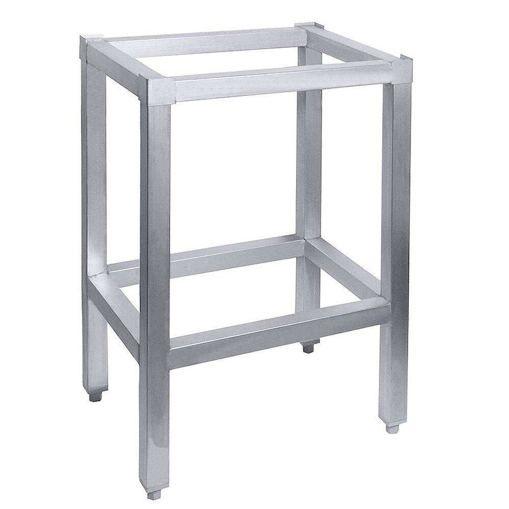 Socle de billot de boucher en acier inoxydable 50x50x60 cm | CONTACTO 3643/505