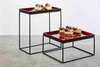 Plateau ASIA PLUS GN 1/1 en mélamine, rouge et noir, 53x32,5x3 cm | APS 15455