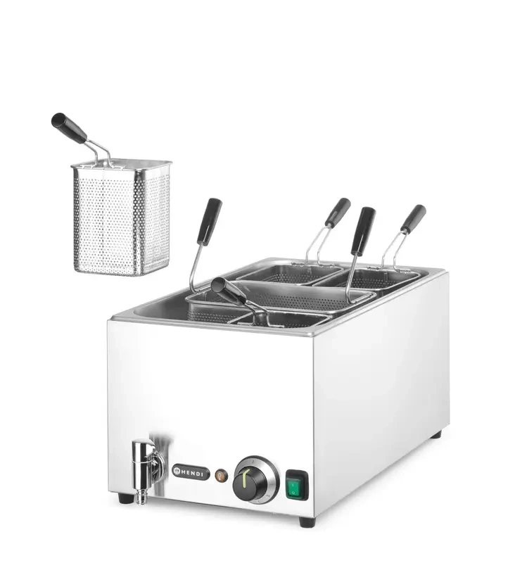 Appareil de cuisson de pâtes 25 L, 230 V/3500 W, 60,1x32,6x27,9 cm | HENDI 240496