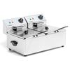 Friteuse électrique, 2 cuves, 2x6 L, 2x3 kW, 230 V | FORGAST FG09026
