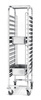 Chariot pliable en acier inoxydable pour plateaux et bacs GN | HENDI 810613
