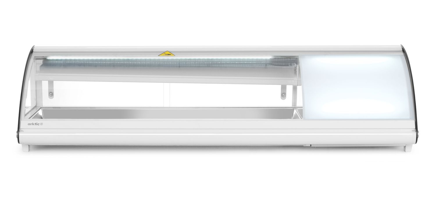 Vitrine réfrigérée pour sushi, 63 l, LED, 3-7°C, 130,7x45x33 cm | HENDI 233757
