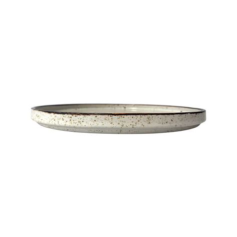 Assiette plate à bord Arondi Rustic crème 28 cm | KERA CERAMIKA 18.1/R.K