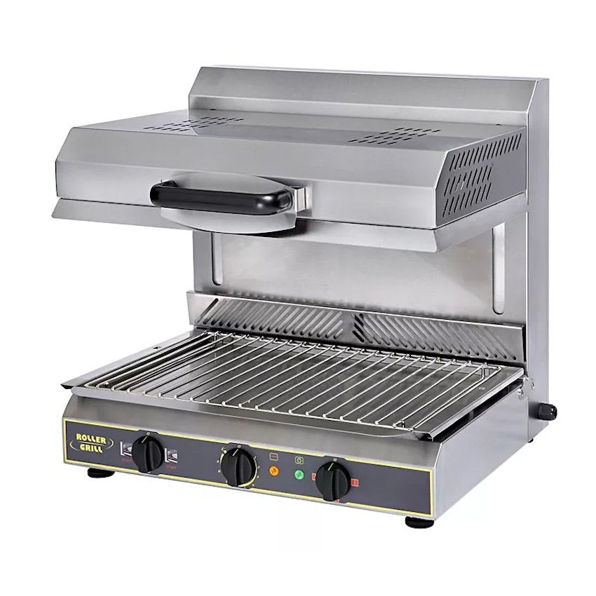 Salamandre électrique à 2 zones, grille 49,5 x 37,5 cm, 5 kW, 400 V | ROLLER GRILL SEM 600 PDS