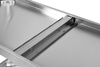 Table de travail centrale en acier inoxydable avec étagère 100x60x85 cm | YATO YG-09001