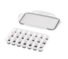 Moule à glaçons en silicone avec couvercle, lot de 2 pièces | APS 36103