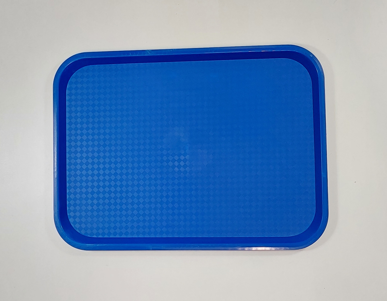 Plateau fast-food bleu, polypropylène, 40x30 cm, rectangulaire | FORGAST FG12524