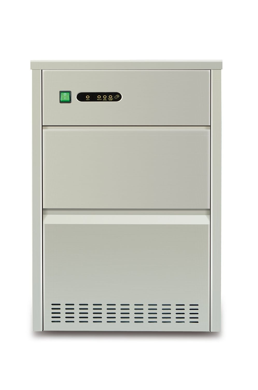 Machine à glaçons 50 kg/24h, glaçons 11x40x26 mm, capacité du réservoir 7 kg | HENDI 271780