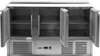 Table réfrigérée 3-portes pour salades avec couvercle inox | YATO YG-05290