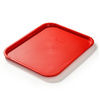 Plateau fast food rouge, polypropylène, 45x35 cm, rectangulaire | FORGAST FG12531