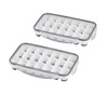 Moule à glaçons en silicone avec couvercle, lot de 2 pièces | APS 36103