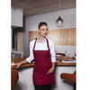Tablier court Basic 75 x 60 cm avec poche et boucle bordeaux | KARLOWSKY BLS 6-4-Stck