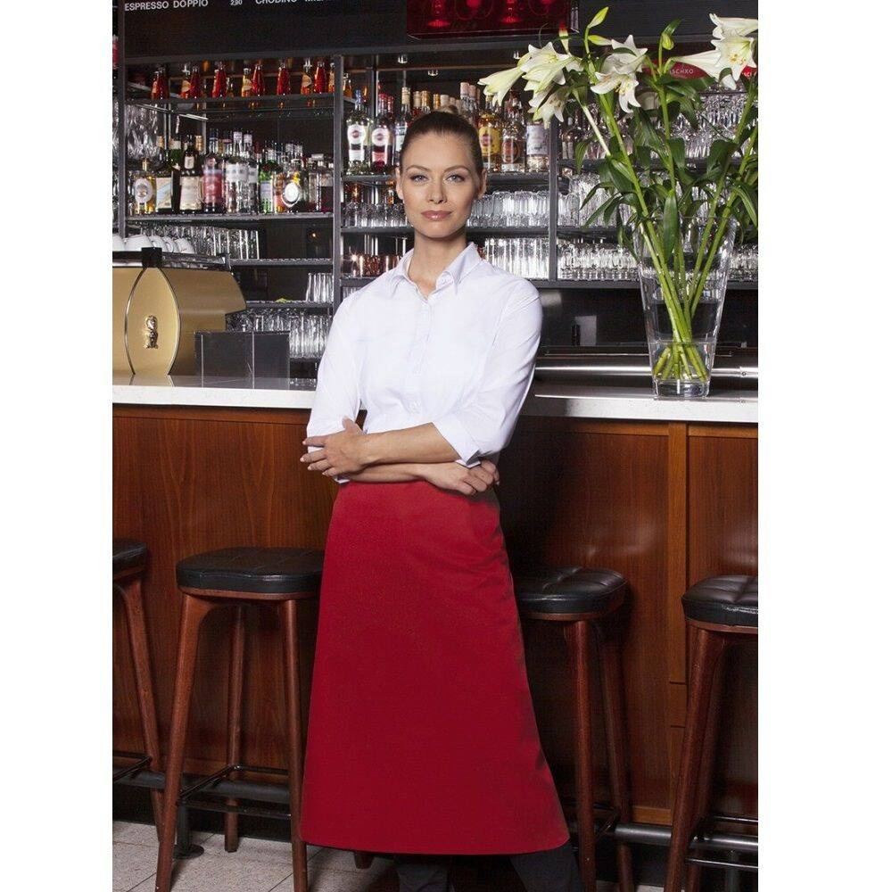 Tablier bistro Ibiza 110 x 90 cm rouge | KARLOWSKY BSS 3-8-pcs