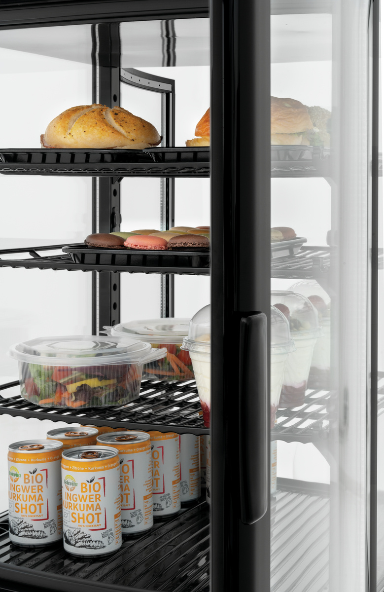Vitrine réfrigérée Mini 75L2T noire | BARTSCHER 700387