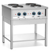 Cuisinière professionnelle électrique à 4 plaques, 10,4 kW | FORGAST FG09440