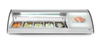 Vitrine réfrigérée pour sushi, 63 l, LED, 3-7°C, 130,7x45x33 cm | HENDI 233757